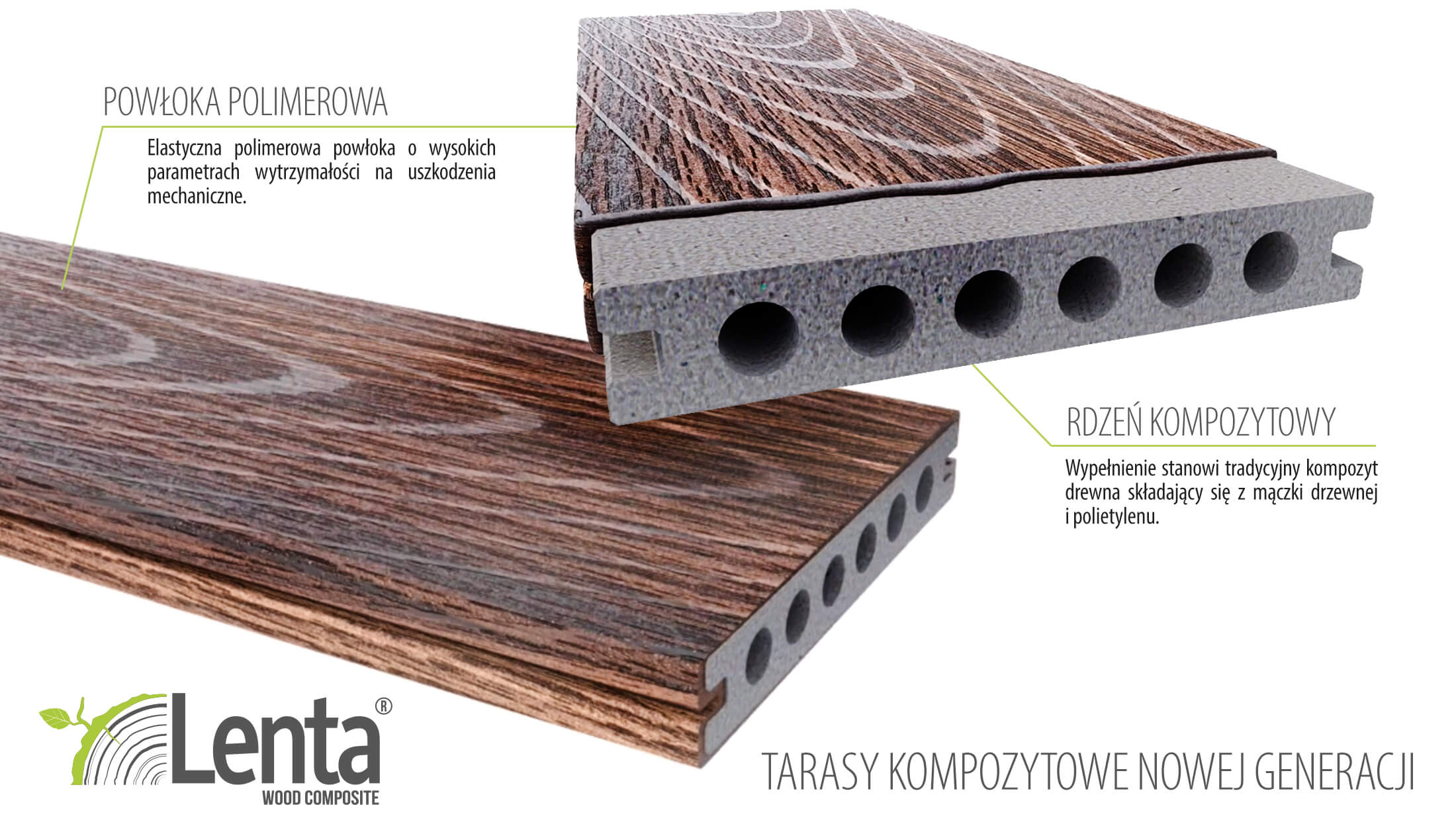 Tarasy Kompozytowe, Taras z Desek Kompozytowych - Lenta