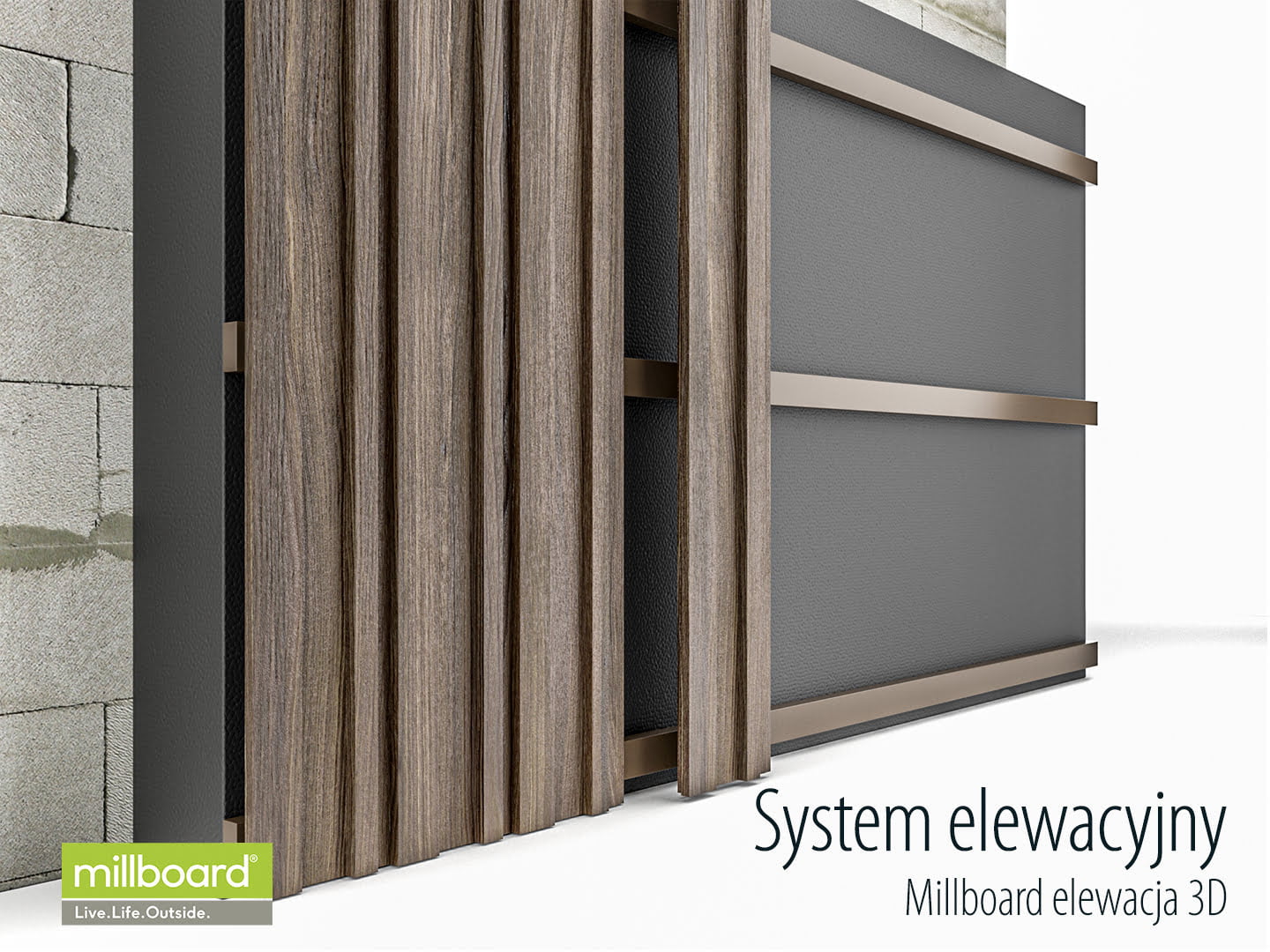 Elewacja kompozytowa 3D Millboard